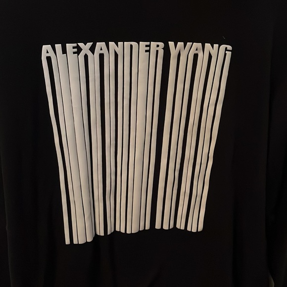 🔥Hot Pick 🔥Alexander Wang Black Barcode T-SHIRT - Picture 3 of 3